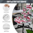 thumbnail image 6 of POLERO Anti-Dust All-in-One Computer Office Chair Covers, Cherries Pattern Elastic Cloth Anti Stain Desk Office Chair Protector Cover for Home Office Home Study, 6 of 7