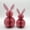 J003- Pink, variant on Set of 2 Beige Paper Honeycomb Easter Bunnies, Easter Bunny decor with Durable Paper Build, for Easter decorations for Table, Birthday Table decor and Table decorations for