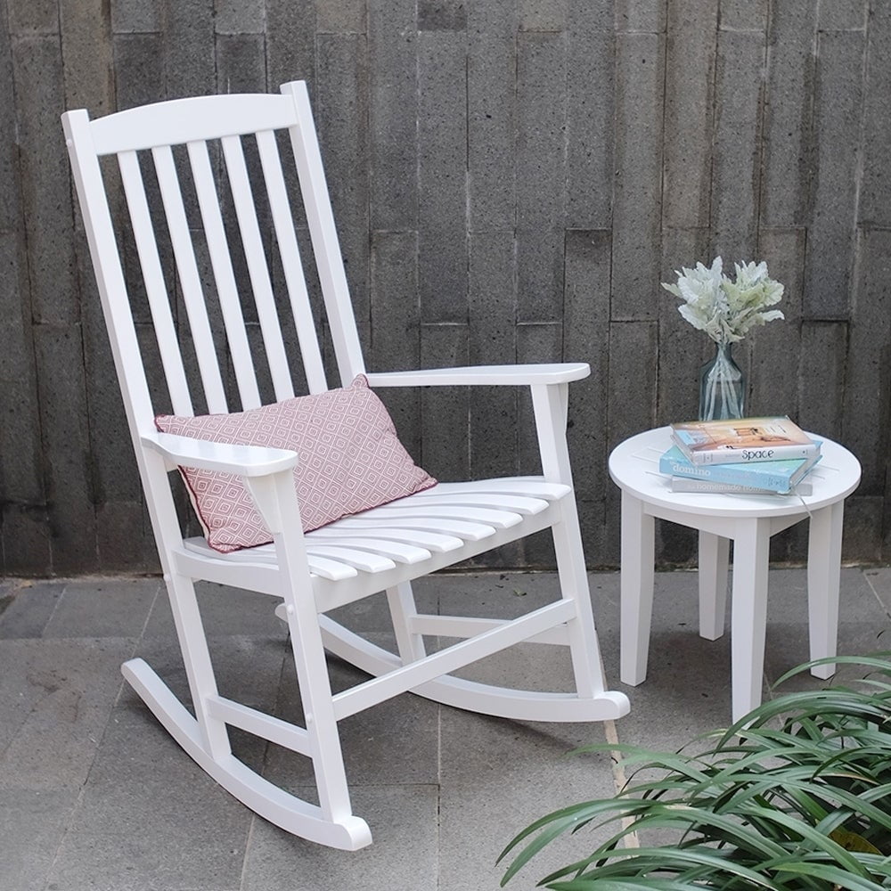 willow bay outdoor rocking chair white  walmart