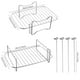 thumbnail image 4 of Fiudx Rejilla de Acero Inoxidable para Freidora, Parrilla Versátil de Varios Niveles, Accesorio de Cocina Antiadherente de Fácil Limpieza, Diseño Duradero y Resistente a La Oxidación, Ideal para Freí, 4 of 6