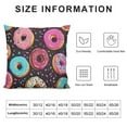thumbnail image 6 of COMIO  Pillow Covers Set of 2, Donut Decorative Throw Pillow Covers Donut Pattern Pillowcase Farmhouse Cushion Cases for Sofa Couch Outdoor Home Decorations, 6 of 6