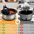 thumbnail image 6 of Chefaid Slow Cooker Divider Liners with Handle, 100% Silicone Reusable Slow Cook, 6 of 10