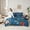 Blue Red Pink, variant on Castle Fairy Animal Birds Butterflies Twin Bedding Sets 7-Piece for Boys Girls,Chic Floral Flowers Bedding Comforter Set Microfiber,Vintage Aesthetic Breathable Sheet Sets,Luxury Bedroom Decor