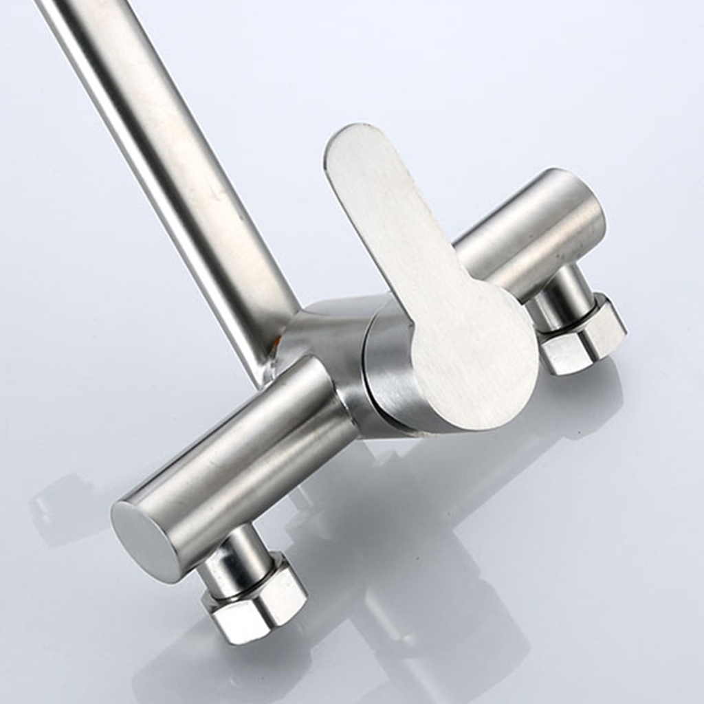 Wall Mounted Kitchen Faucet Long Spouts Mixers Tap Rotatable Basins Sink Water Faucet Single Handle Water Tap