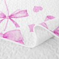 thumbnail image 5 of Erosebridal Teens Cute Love Heart Bowtie Twin Quilt Set,Girls Dreamy Princess Bow Twin Coverlet Set, 5 of 7