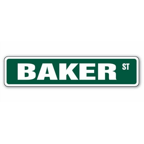 BAKER Street Sign Childrens Name Room Sign | Indoor/Outdoor | 36" Wide