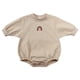 thumbnail image 1 of Body De Bebé Canastilla Onesies Para Niños Pequeños Otoño Primavera Niñas Niños Lindo Mameluco Manga Larga Botón Sudadera Monos Beige Odeerbi  LM103-4224, 1 of 5