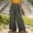 A6 Blackish Green, variant on Women's Linen Trousers Comfy Flowy Pants Elastic Waist Trousers with Pockets Solid Color Long Trousers Office Dress Work Slacks Business Work Pants Lounge Palazzo Pants Comfy Trousers L