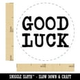 thumbnail image 2 of Good Luck Fun Text Self-Inking Rubber Stamp Ink Stamper - Orange Ink - Medium 1 Inch, 2 of 7