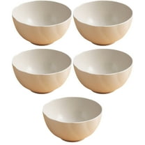 Large Bowls 6 Inches, Wheat Straw Bowls Unbreakable Salad Bowl,Kitchen Serving Bowl for Salad, Cereal, Soup and Oatmeal (Beige)