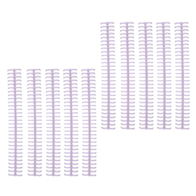Binding Spines, Page Turning 1/2in Aging Resistant Binding Combs 30 Holes For Loose Leaf Lilac