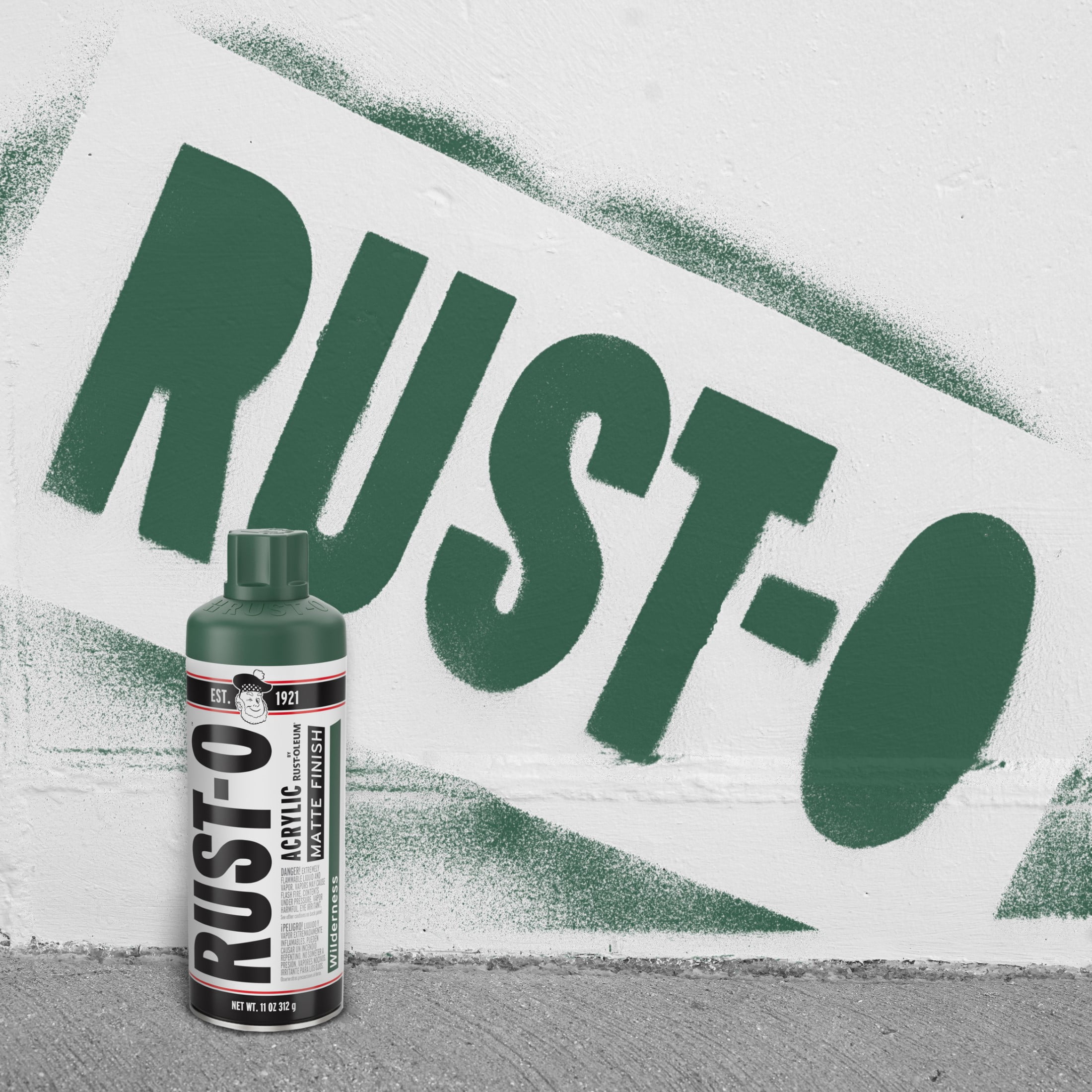 6 Pack, Wilderness, Rust-Oleum Rust-O Acrylic Matte Spray Paint-392204, 11 oz