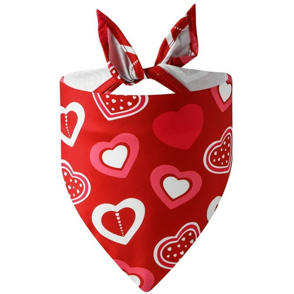 Valentine's Day Pet Clothing Love Pet Water Scarf Dog Scarf Pet Accessories Dog Scarf for Couples