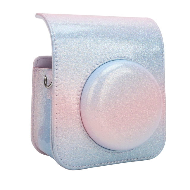 Camera Protective Case for Mini 12 Instant Camera, PU Leather Bag Cover with Removable Adjustable Strap, Portable Camera Case