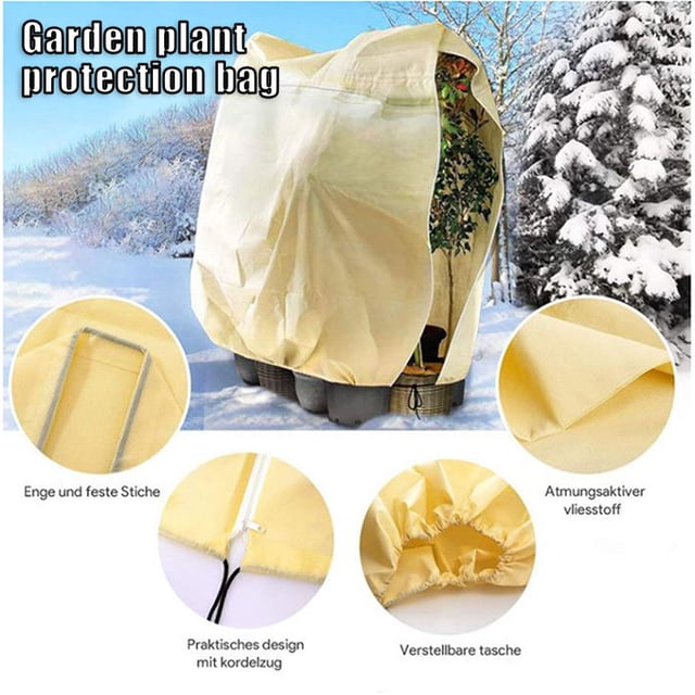 Housse de Protection pour Plantes Non Tissée Housse de Protection contre le Froid et le Soleil Multifonctionnel Jardinage Isolation Arbres Sac Neuf