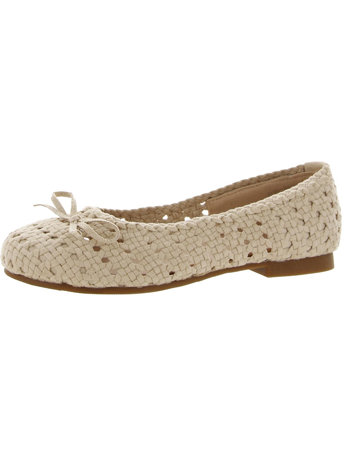 Masseys Womens Dawn Slip On Woven Ballet Flats