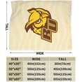 thumbnail image 3 of Rowan University Fleece Blanket, Very Soft Microfiber Flannel Blanket for Couch Warm and Cozy for All Seasons, 3 of 6