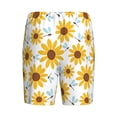 thumbnail image 2 of Lsque Sunflowers Mens Sleep Pajama Shorts,Short Pajama Pants, Cotton Ultra-Soft Knit-4X-Large, 2 of 9