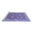 thumbnail image 2 of Ahgly Company Machine Washable Indoor Rectangle Oriental Blue Traditional Area Rugs, 3' x 5', 2 of 4