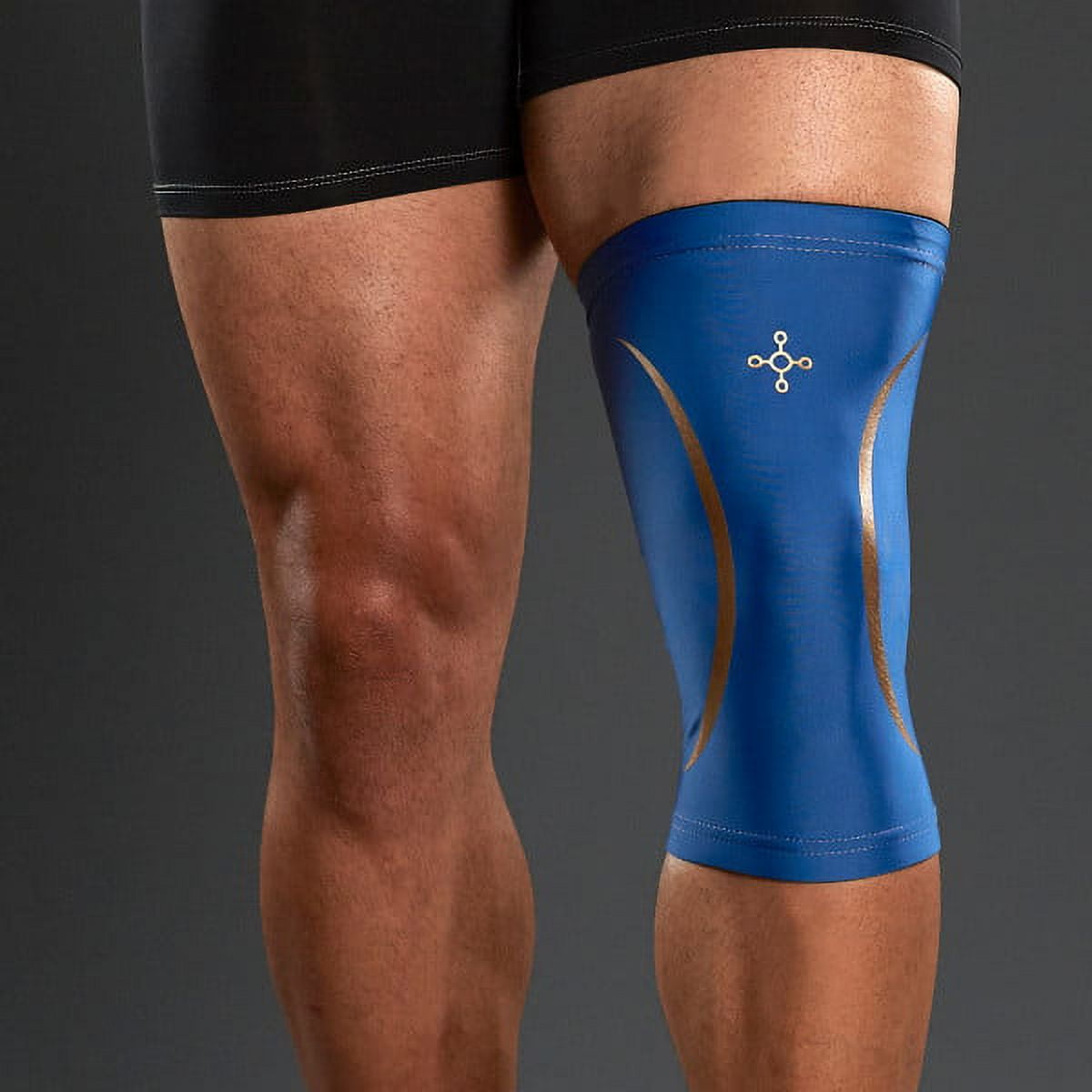 Tommie Copper Sport Compression Knee Sleeve, Blue, Large/xl