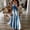 Blue, variant on Baqcunre Maxi Dresses for Women 2024 Women's Fashion Loose Dress with Colour Block Print Dress Dresses for Women 2024 Summer Dresses for Women 2024 Womens Dresses Orange S(Hot)