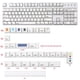 thumbnail image 1 of Teclas decorativas PBT perfecl 136 teclas para teclados mecánicos 61 64 68 72104, 1 of 8