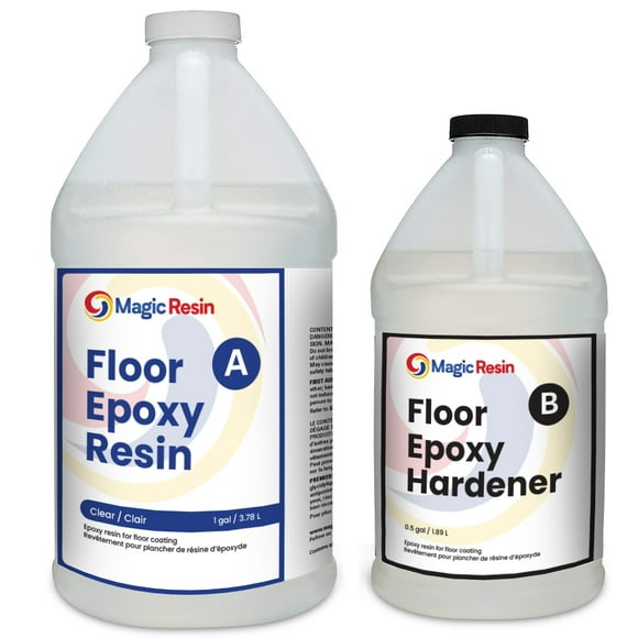 Floor Epoxy Resin for Garages, Basements, Warehouses, Retail Stores & More | Clear | 1.5 Gallon (5.7 L)