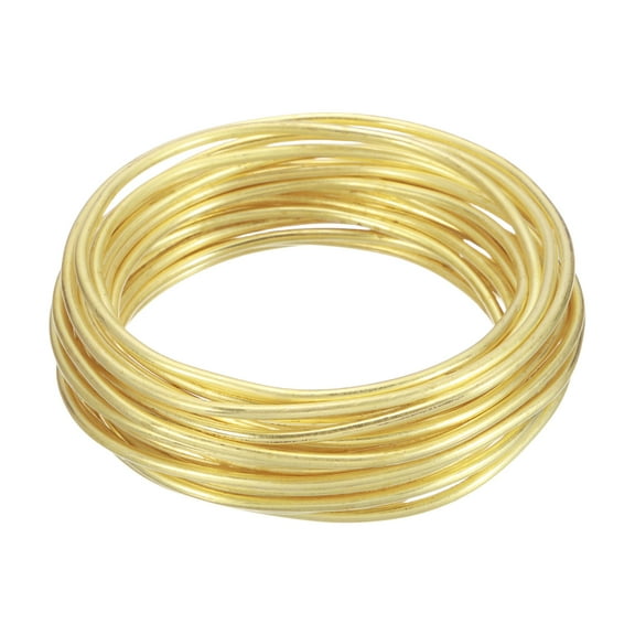 8 Gauge Brass Round Wire, 20 ft Craft Tarnish Resistant Beading Wires