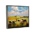 thumbnail image 4 of Stupell Industries Cows Grazing Painting Landscape Painting Gray Floater Framed Canvas Art Print Wall Art, 31 x 25, 4 of 10