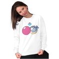 thumbnail image 4 of Original Dubble Bubble Logo Vintage Women Crewneck Sweatshirt Brisco Brands M, 4 of 6