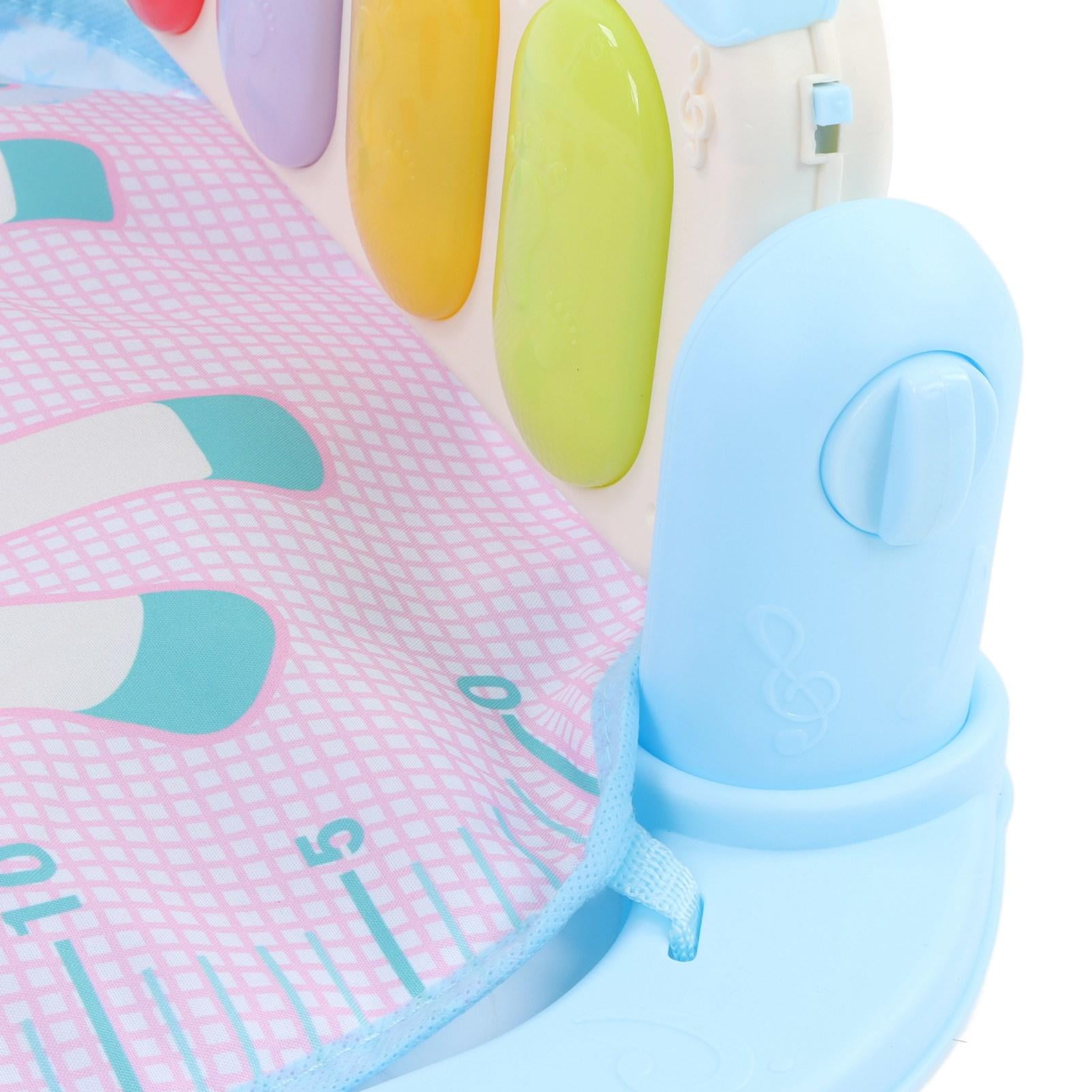 LAZIOEGR Baby Kick Play Piano Mat (29.5" x 24.8" x 17.7") - Soft, Vibrant, Music & Light Learning Toy for Infant & Toddler Development