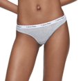 thumbnail image 2 of Tanga Panty Calvin Klein Carousel para mujer, color negro, blanco y gris, 2 of 3