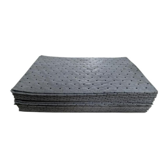 Fiocias 50 Pieces Oil Absorbent Pad Oil Maintenance Mat Weight Dimpled Pad Oil Spill Mat