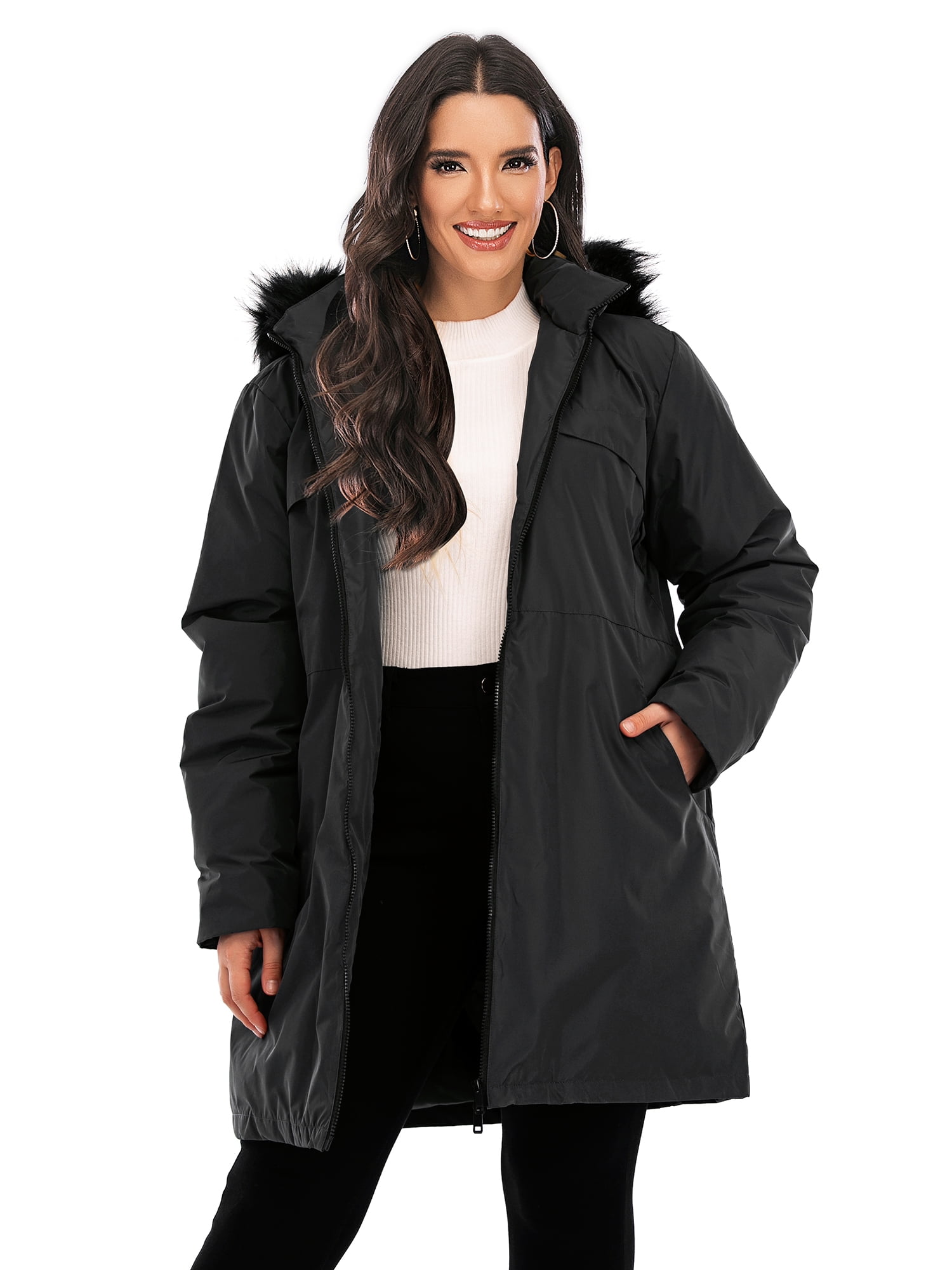 Woman Within Women's Plus Size Microfiber Down Parka Winter Coat -  Walmart.com