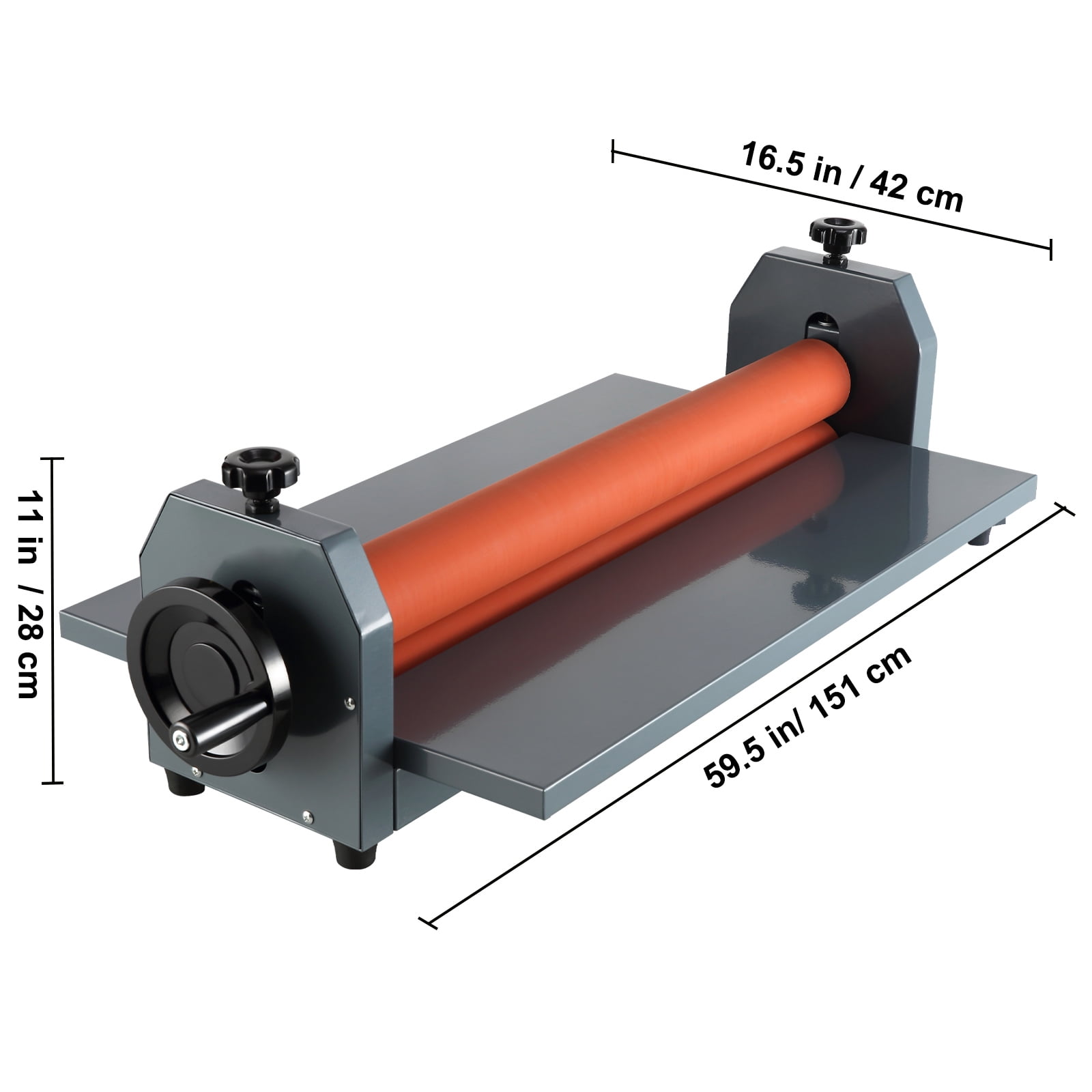 KFFKFF 51-Inch Cold Laminating Device, 10mm Manual, Vinyl Picture Film, Hand-Operated Pressure Cold Roll Laminator (51-Inch)
