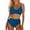 X1 Navy, variant on Ticikt Women's Swimwear Tankini Set Beach Pool Cover Up Hollow Out Bikini Top with Swim Shorts Conservative Two Piece Bathing Suit