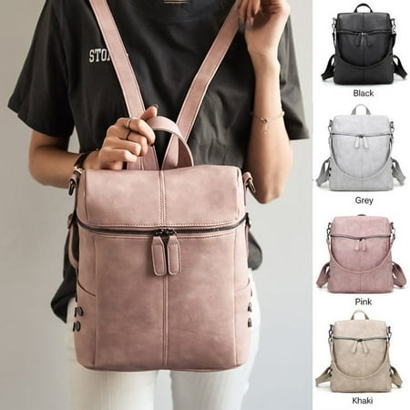 Women Girl Backpack Travel PU Satchel Leather Handbag Rucksack Shoulder School