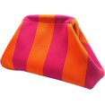 thumbnail image 1 of LHSHID Evening Bag Clutch Purses for Women Beach Woven Crochet Handbag Dumpling Clutch Ruched Cloud Purse colorblock bag, 1 of 6