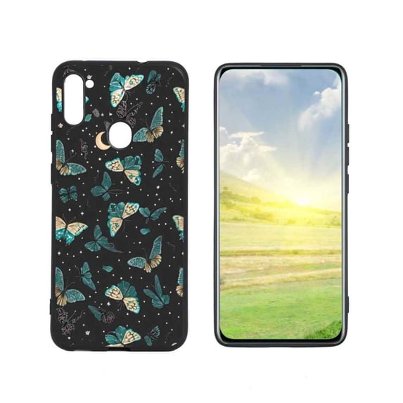 Butterflies-Witchy-Goth-Cottagecore-Forest-3 Phone Case, Degined for Samsung Galaxy A11 Case Men Women, Flexible Silicone Shockproof Case for Samsung Galaxy A11