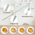 thumbnail image 6 of Milk Frothing Pitcher,12/20oz Milk Frother Cup with Clear Scale,304 Stainless Steel Cappuccino Espresso Machine Accessories for Barista Coffee Bar with Latte Art Pen,Silver, 6 of 7