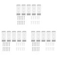 thumbnail image 1 of 15 PCS Plegable Gancho de Pared,Invisible Plegable de Aluminio de Montaje En Pared Auriculares Gancho Holder(Plata), 1 of 5