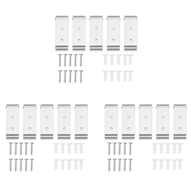15 PCS Plegable Gancho de Pared,Invisible Plegable de Aluminio de Montaje En Pared Auriculares Gancho Holder(Plata)