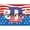 D, variant on Qocolhg Monogram Initial Patriotic Door Mat 4th of July Red Blue White Star Stripe American Flag Welcome Mats 15.7×23.6 inch 26 Letter Independence Day Entrance Door Rugs with Non-slip Backing, D