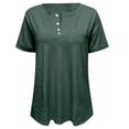 thumbnail image 5 of Womens Tees Short Sleeve Crewneck Oversized T Shirts Casual Loose Fit Lightweight Summer Tops Everyday Outfit, 5 of 5
