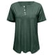 thumbnail image 3 of MHFRRA Camiseta Informal de Manga Larga con Cuello Redondo y Bolsillos para Mujer, Color Liso Verde, 3 of 3