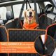 thumbnail image 2 of Funda de asiento para perro para asiento trasero, impermeable y resistente a los arañazos con 4 bolsas y 2 fundas laterales, 2 of 5