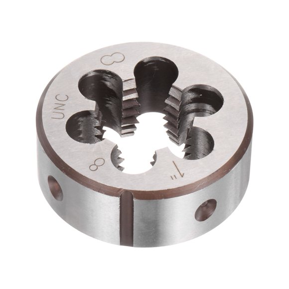 Unique Bargains Matrices de Filetage Rondes 1-8 UNC Fil Alliage Métrique Outil Acier Vis Coupe Matrice