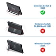 thumbnail image 2 of FINTIE Case for Nintendo Switch 2 (2025), Protective Hard Shell Slim Carrying Case w/12 Game Card Slots, Portable Travel Storage Cover w/Pocket for Amiibo Card & Accessories, Green, 2 of 9