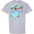 thumbnail image 3 of Inktastic I Want a Hippopotamus for Christmas Hippo in Santa Hat T-Shirt, 3 of 5