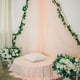 thumbnail image 4 of Guirnalda de flores margaritas artificiales Uxcell, en seda, guirnalda de flores silvestres, colgante falso para decoración de pared, rosa claro, 4 of 5